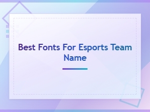Best Fonts for Esports Team Names – Free Gaming Team Fonts