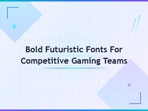 Best Free Bold Futuristic Fonts for Esports and Competitive Gaming Teams