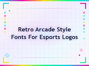 Free Retro Arcade Style Fonts for Esports Gaming Logos