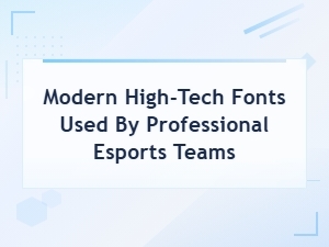 Futuristic Fonts Used by Top Esports Teams